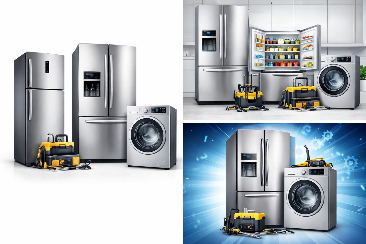 Reparación profesional de electrodomésticos - Neveras, lavadoras y más